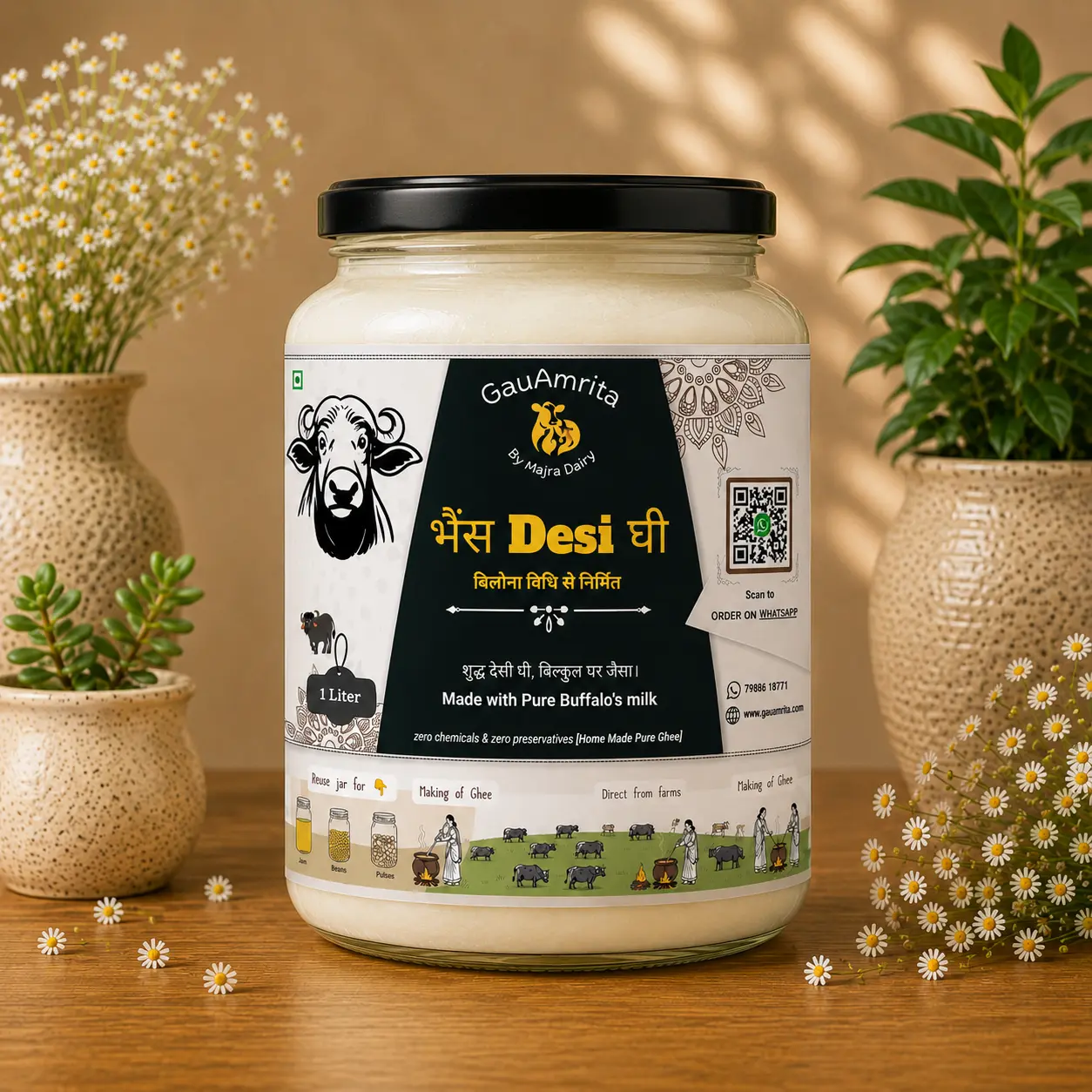 A2 Buffalo Ghee 1kg