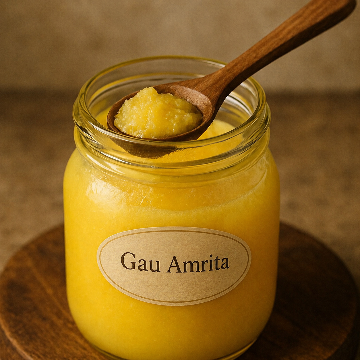 Traditional hand churning of curd — Bilona